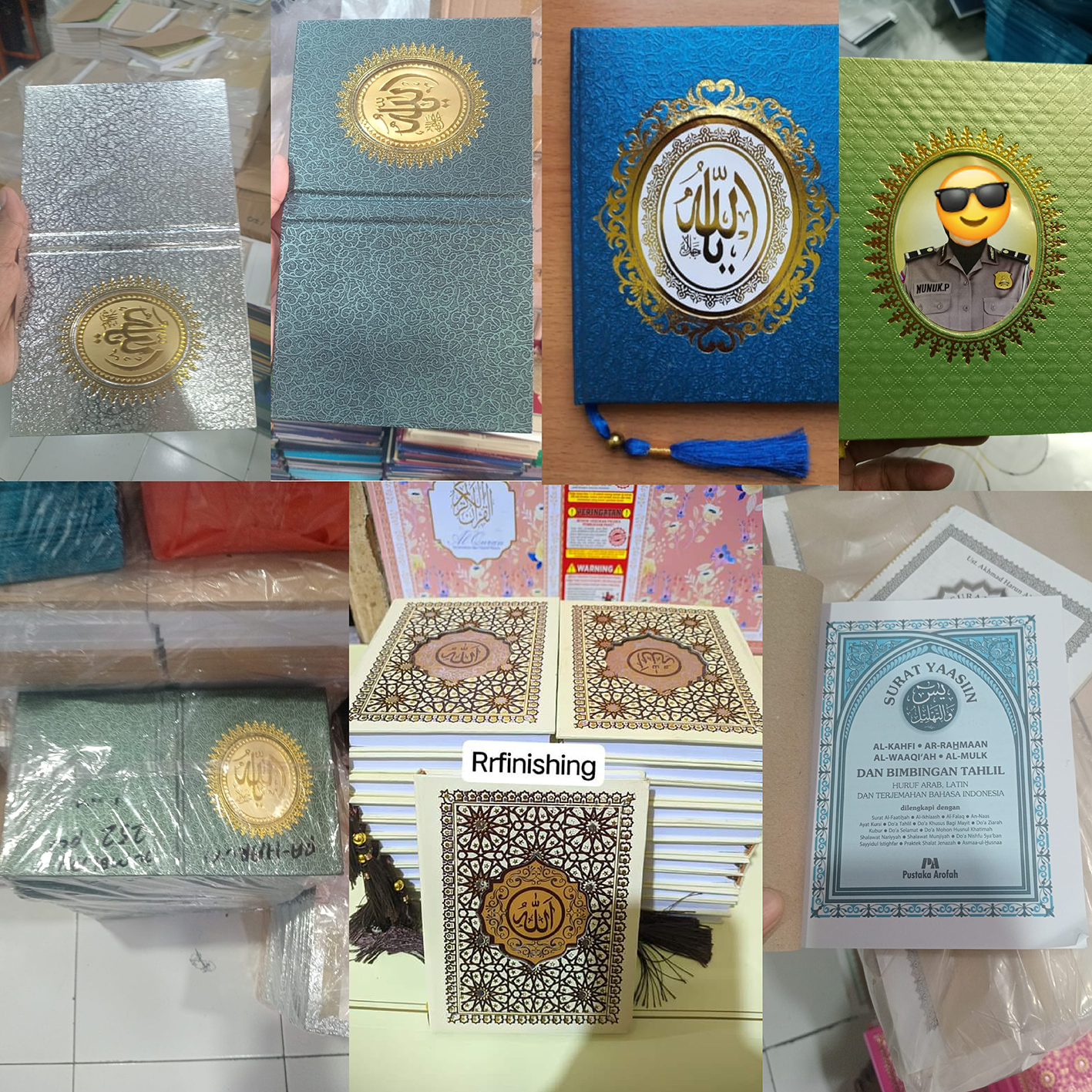 Cetak Buku Yasin Bludru dan Majmu Softcover custom dengan pita pembatas berkualitas untuk tahlilan dan acara keagamaan